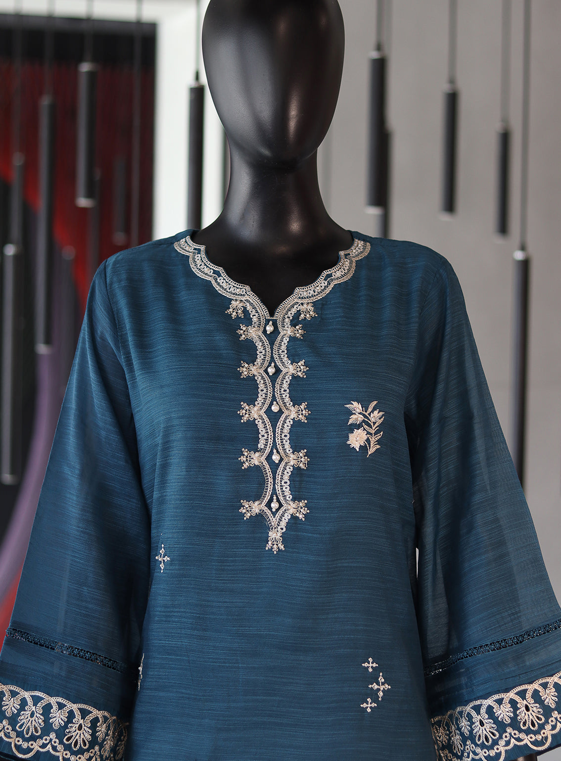Dhanak Embroidered Lawn Kurti Stitched Suit - DK24EL D-2151 Dhanak Embroidered Lawn Kurti Stitched Suit - DK24EL D-2151