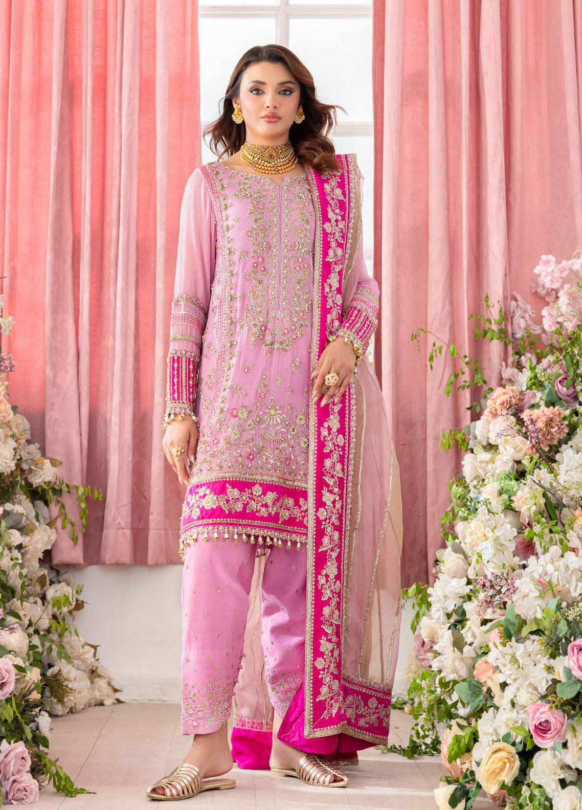 Diamond Dust By Charizma Embroidered Chiffon 4 Piece Unstitched Suit CH25DDV1 DD5-01 Diamond Dust By Charizma Embroidered Chiffon 4 Piece Unstitched Suit CH25DDV1 DD5-01