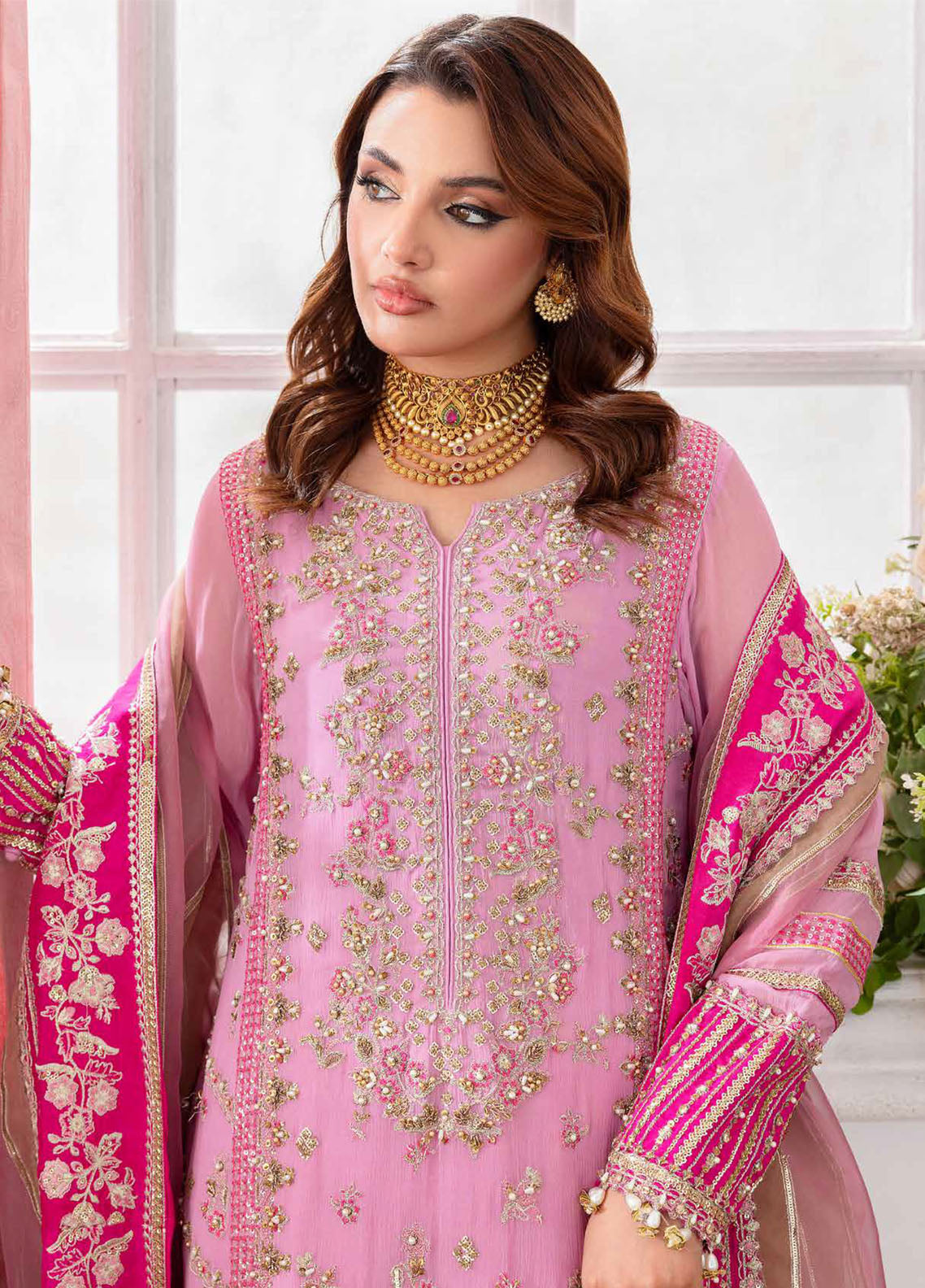Diamond Dust By Charizma Embroidered Chiffon 4 Piece Unstitched Suit CH25DDV1 DD5-01 Diamond Dust By Charizma Embroidered Chiffon 4 Piece Unstitched Suit CH25DDV1 DD5-01