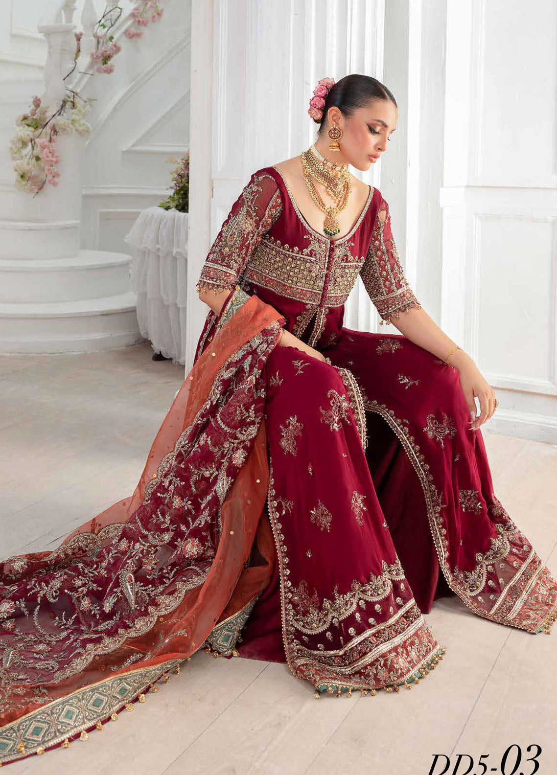 Diamond Dust By Charizma Embroidered Chiffon 4 Piece Unstitched Suit CH25DDV1 DD5-03 Diamond Dust By Charizma Embroidered Chiffon 4 Piece Unstitched Suit CH25DDV1 DD5-03