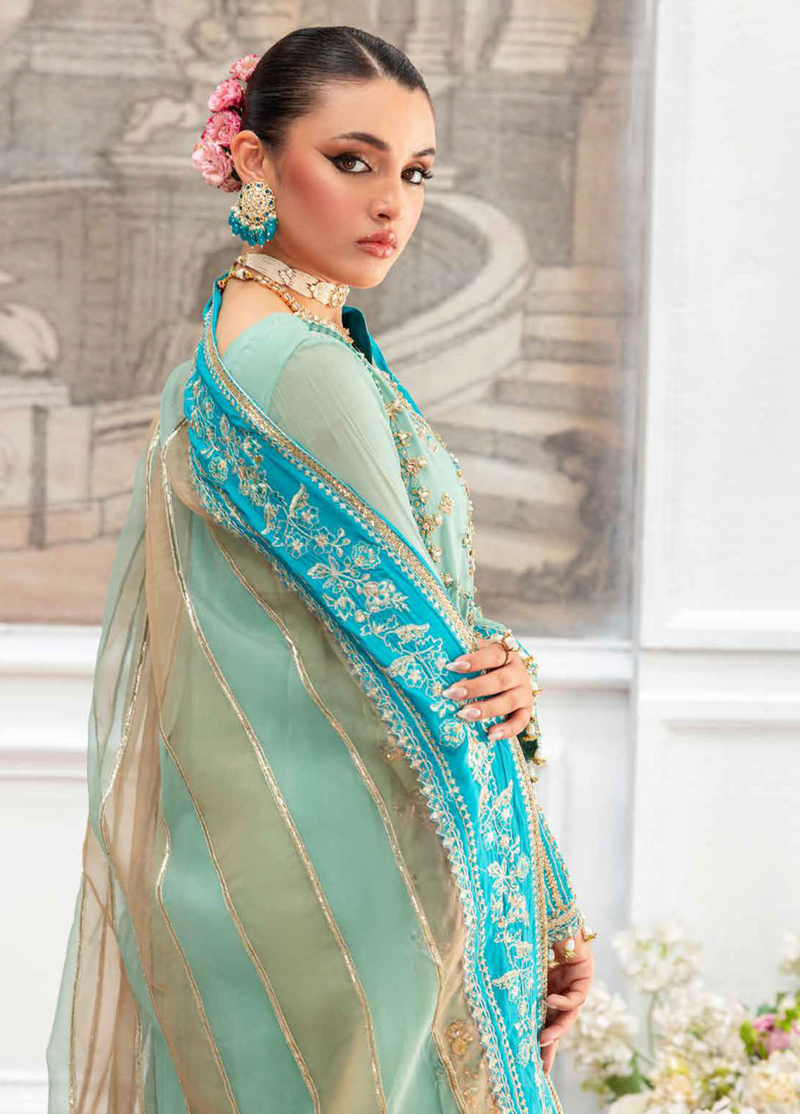 Diamond Dust By Charizma Embroidered Chiffon 4 Piece Unstitched Suit CH25DDV1 DD5-04 Diamond Dust By Charizma Embroidered Chiffon 4 Piece Unstitched Suit CH25DDV1 DD5-04