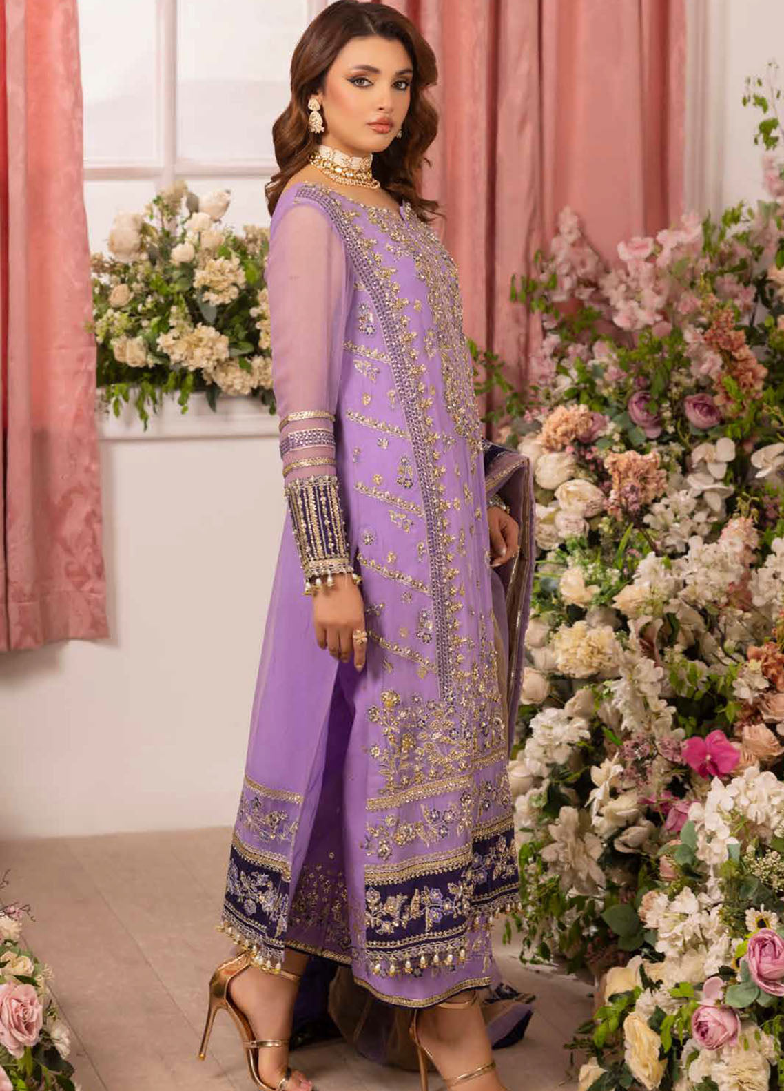 Diamond Dust By Charizma Embroidered Chiffon 4 Piece Unstitched Suit CH25DDV1 DD5-05 Diamond Dust By Charizma Embroidered Chiffon 4 Piece Unstitched Suit CH25DDV1 DD5-05