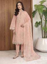 Dilkash By Humdum Embroidered Lawn 3 Piece Unstitched Suit HD25DEL D-04
