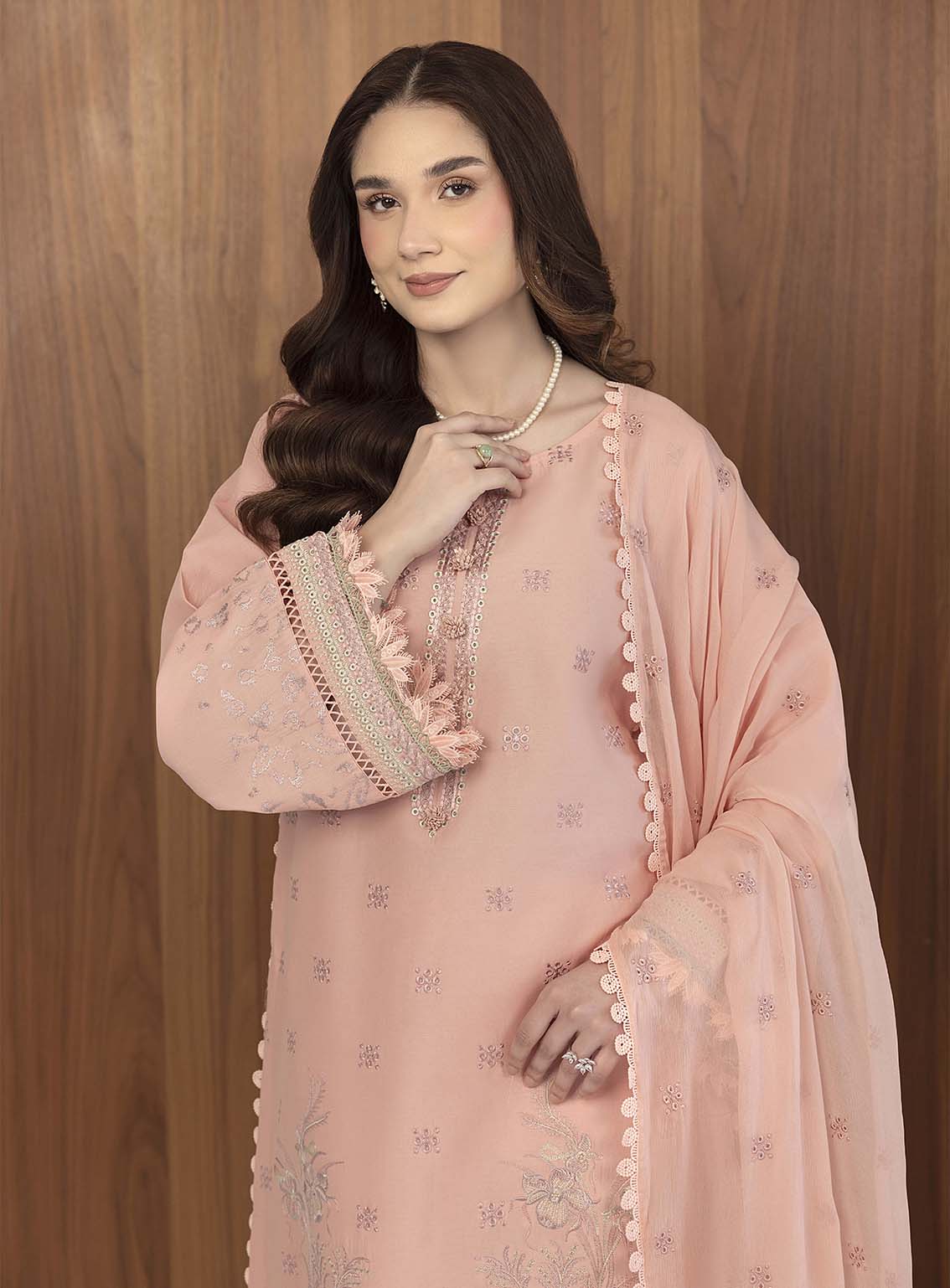 Dilkash By Humdum Embroidered Lawn 3 Piece Unstitched Suit HD25DEL D-04 Dilkash By Humdum Embroidered Lawn 3 Piece Unstitched Suit HD25DEL D-04