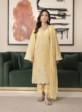 Dilkash By Humdum Embroidered Lawn 3 Piece Unstitched Suit HD25DEL D-05