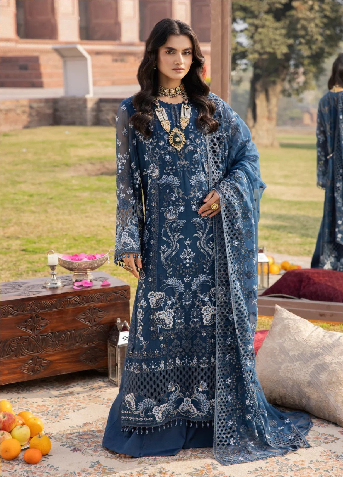 Dilkash By Lavish Premium Embroidered Chiffon 3 Piece Unstitched Suit LP25D D-03 ARGENIC Dilkash By Lavish Premium Embroidered Chiffon 3 Piece Unstitched Suit LP25D D-03 ARGENIC