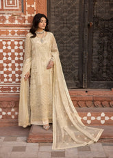 Dilkash By Lavish Premium Embroidered Chiffon 3 Piece Unstitched Suit LP25D D-09 SUNDY BEACH