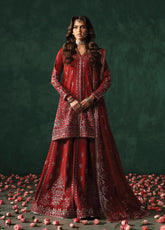 Divani By Afrozeh Embroidered Silk 3 Piece Unstitched Suit AF24DS D-03 TAJDAAR