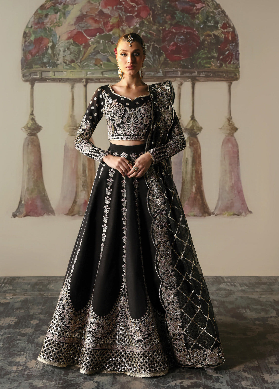 Divani By Afrozeh Embroidered Silk 3 Piece Unstitched Suit AF24DS D-06 HUSNARA Divani By Afrozeh Embroidered Silk 3 Piece Unstitched Suit AF24DS D-06 HUSNARA