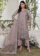 Dr. Formal By Schick Luxury Embroidered Chiffon 3 Piece Semi Stitched Suit SDH25DF EHE-01