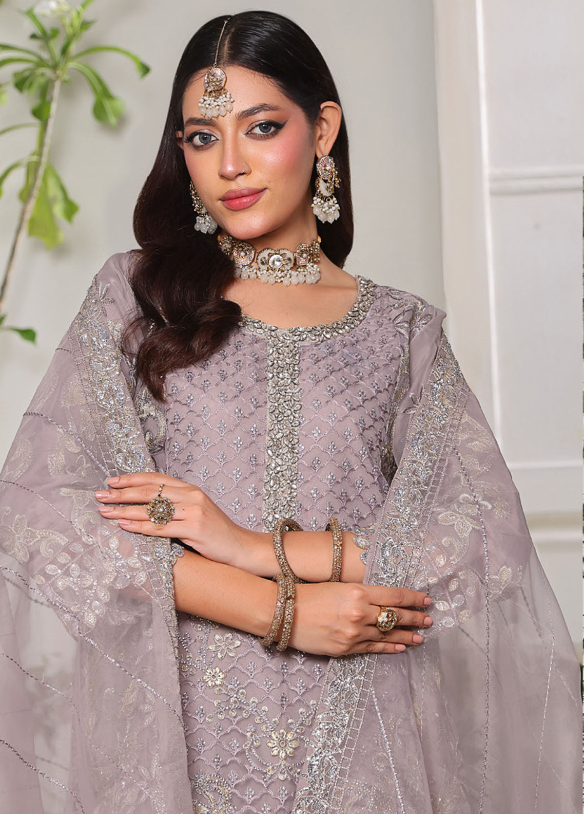 Dr. Formal By Schick Luxury Embroidered Chiffon 3 Piece Semi Stitched Suit SDH25DF EHE-01 Dr. Formal By Schick Luxury Embroidered Chiffon 3 Piece Semi Stitched Suit SDH25DF EHE-01