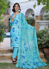 Dr. Prints By Schick Broshia Printed Lawn 3 Piece Unstitched Suit SDH25DPV10 BPL-06