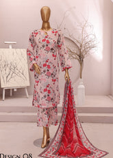 Dr. Prints By Schick Digital Printed Lawn 3 Piece Unstitched Suit SDH25DPDS BD-08