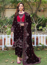 Dr. Velvet By Schick Embroidered Velvet 3 Piece Unstitched Suit SDH25DVV5 D-DEV-01