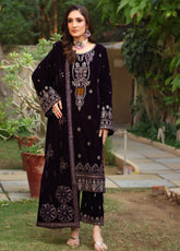 Dr. Velvet By Schick Embroidered Velvet 3 Piece Unstitched Suit SDH25DVV5 D-DEV-02