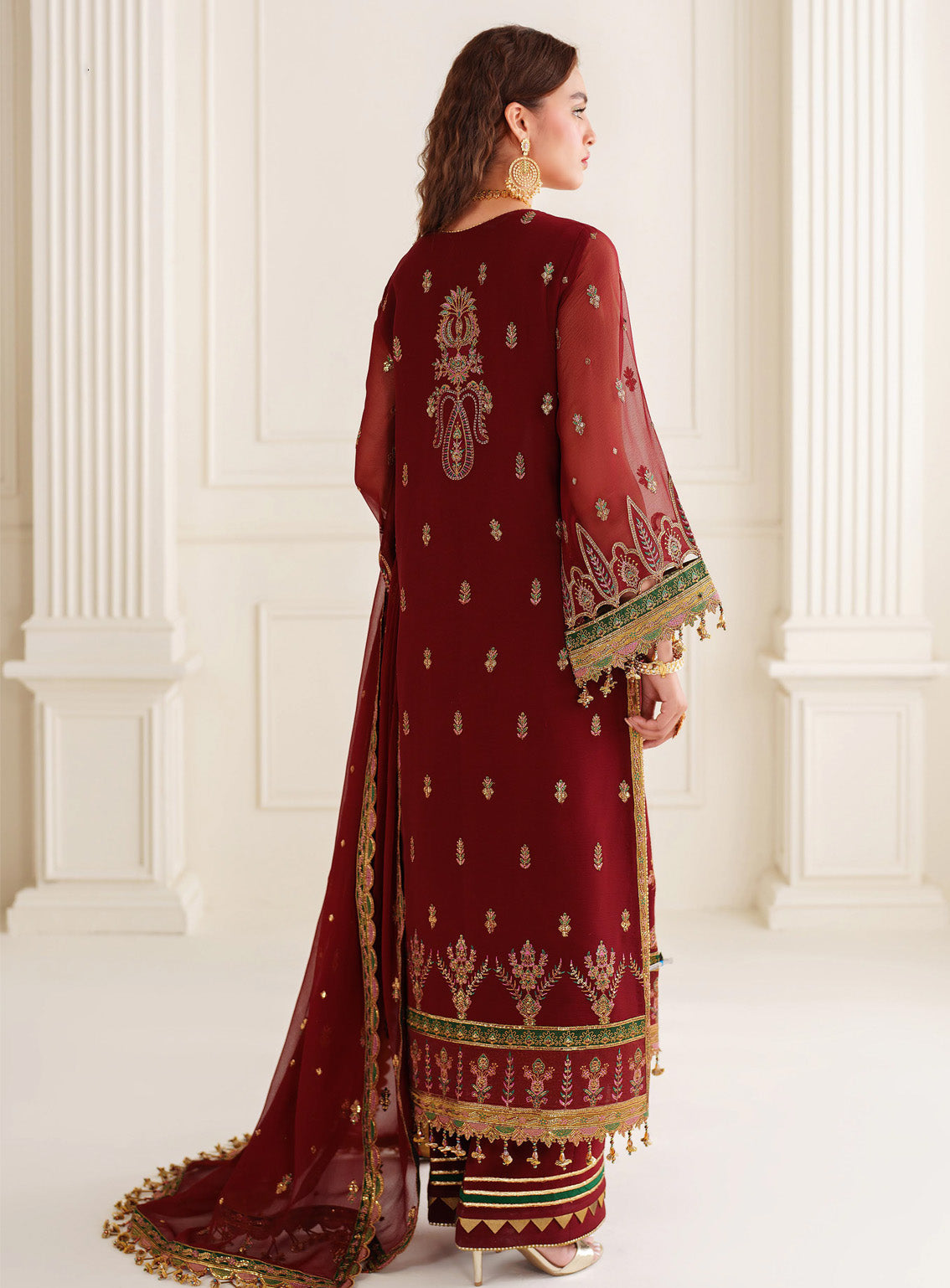 Dua By Alizeh Embroidered Chiffon 3 Piece Unstitched Suit AFB24DV3 D-3023 ROOP Dua By Alizeh Embroidered Chiffon 3 Piece Unstitched Suit AFB24DV3 D-3023 ROOP