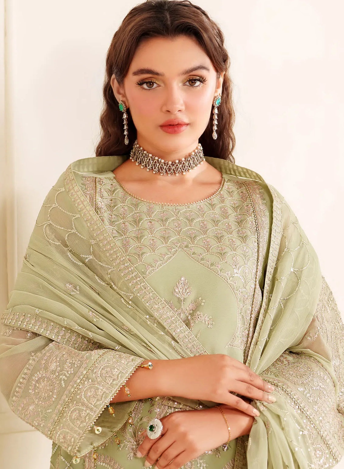 Dua By Alizeh Embroidered Chiffon 3 Piece Unstitched Suit AFB24DV3 D-3024 REET Dua By Alizeh Embroidered Chiffon 3 Piece Unstitched Suit AFB24DV3 D-3024 REET