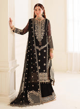 Dua By Alizeh Embroidered Chiffon 3 Piece Unstitched Suit AFB24DV3 D-3025 SOHA