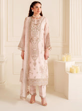 Dua By Alizeh Embroidered Chiffon 3 Piece Unstitched Suit AFB24DV3 D-3026 DIYA