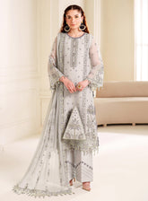 Dua By Alizeh Embroidered Chiffon 3 Piece Unstitched Suit AFB24DV3 D-3030 PAYAL