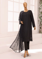 Dynasty By HZ Textile Chikankari Embroidered Lawn 3 Piece Unstitched Suit HZ24D DCE-02