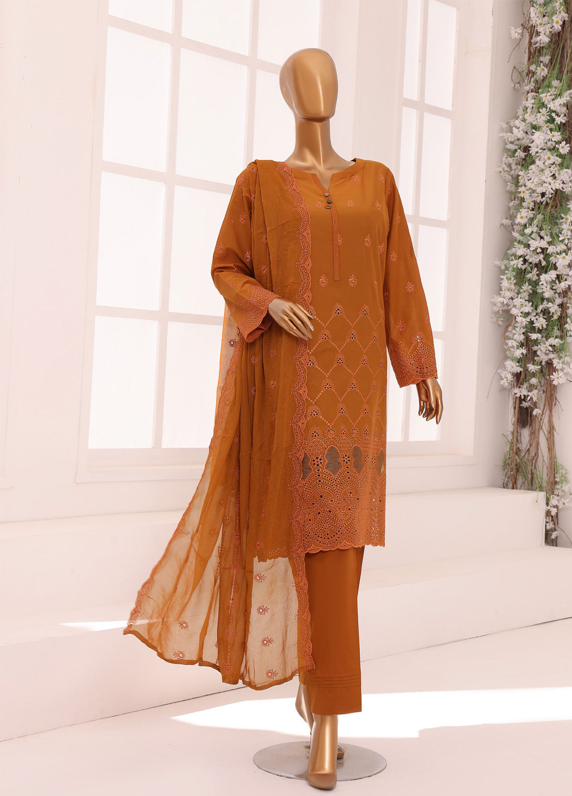 Dynasty By HZ Textile Chikankari Embroidered Lawn 3 Piece Unstitched Suit HZ24D DCE-05 Dynasty By HZ Textile Chikankari Embroidered Lawn 3 Piece Unstitched Suit HZ24D DCE-05