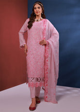 Edition Bareeze By Schick Chikankari Slub Lawn 3 Piece Unstitched Suit SDH24EBCSL D-03