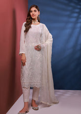 Edition Bareeze By Schick Chikankari Slub Lawn 3 Piece Unstitched Suit SDH24EBCSL D-08