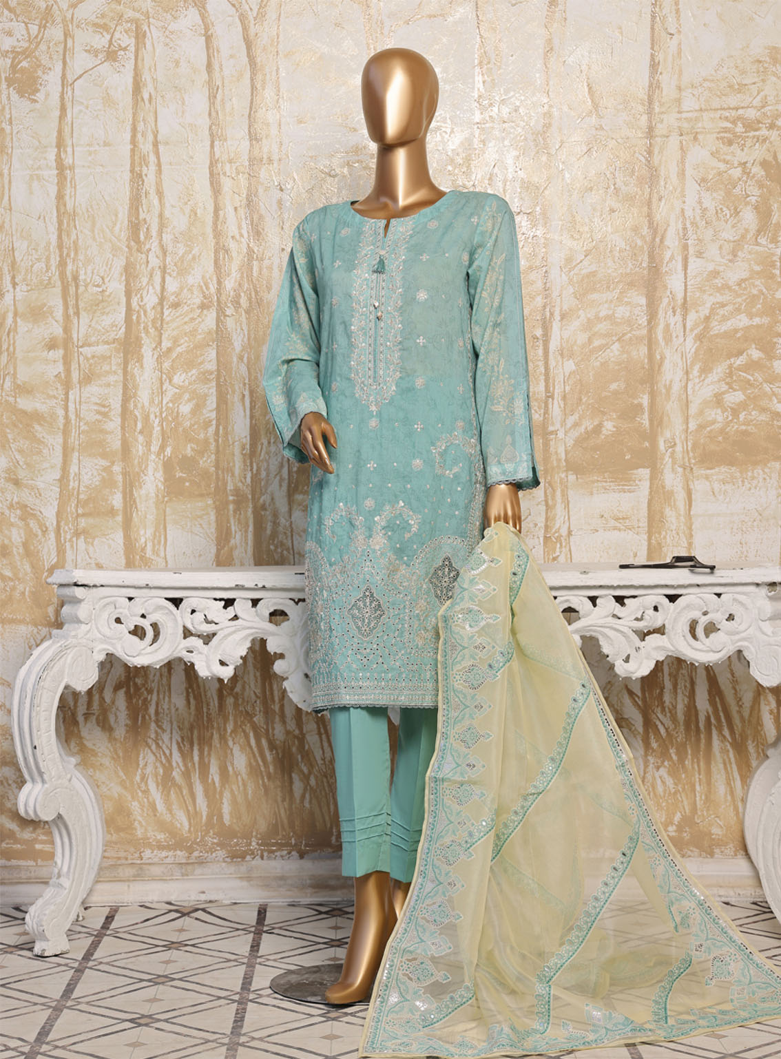 Eid Edit By HZ Textile Embroidered Lawn 3 Piece Stitched Suit HZ24EE D-409 Eid Edit By HZ Textile Embroidered Lawn 3 Piece Stitched Suit HZ24EE D-409