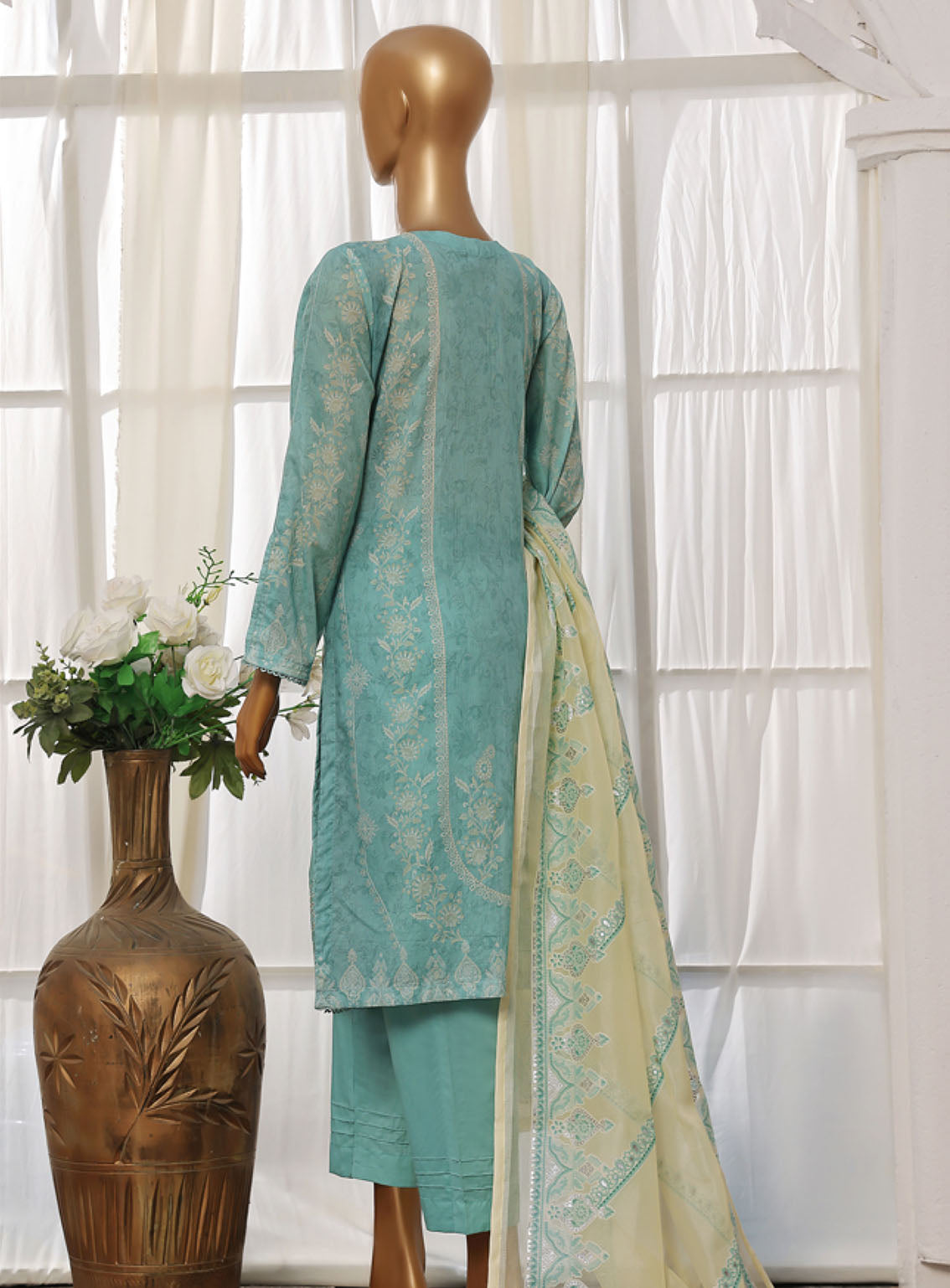 Eid Edit By HZ Textile Embroidered Lawn 3 Piece Stitched Suit HZ24EE D-409 Eid Edit By HZ Textile Embroidered Lawn 3 Piece Stitched Suit HZ24EE D-409