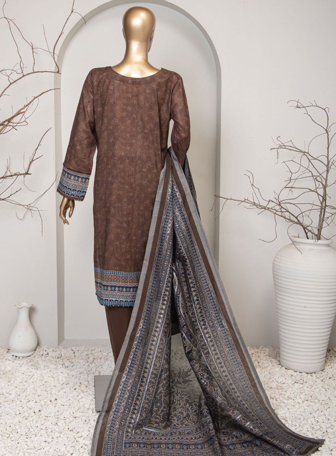 Eid Edit By HZ Textile Embroidered Lawn 3 Piece Stitched Suit HZ24EE D-410 Eid Edit By HZ Textile Embroidered Lawn 3 Piece Stitched Suit HZ24EE D-410