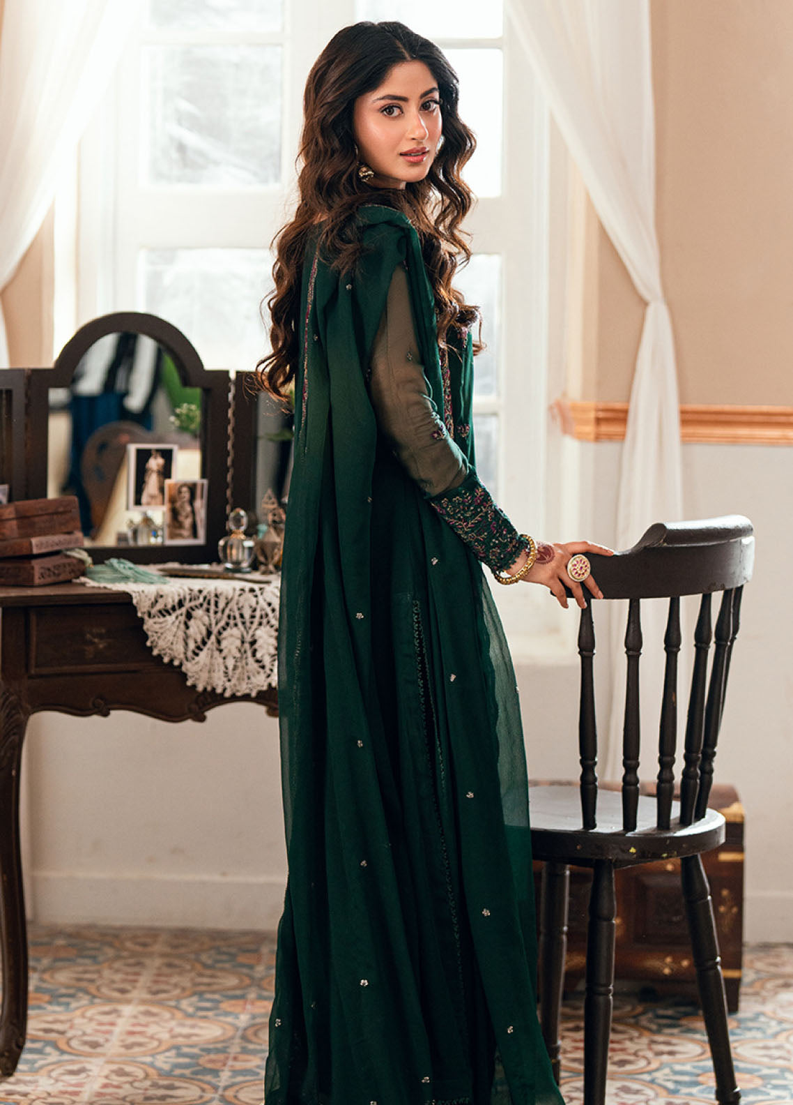 Eid Ensembles By Azure Embroidered Chiffon 4 Piece Unstitched Suit AZU26EE D-GLIMMER GREEN Eid Ensembles By Azure Embroidered Chiffon 4 Piece Unstitched Suit AZU26EE D-GLIMMER GREEN