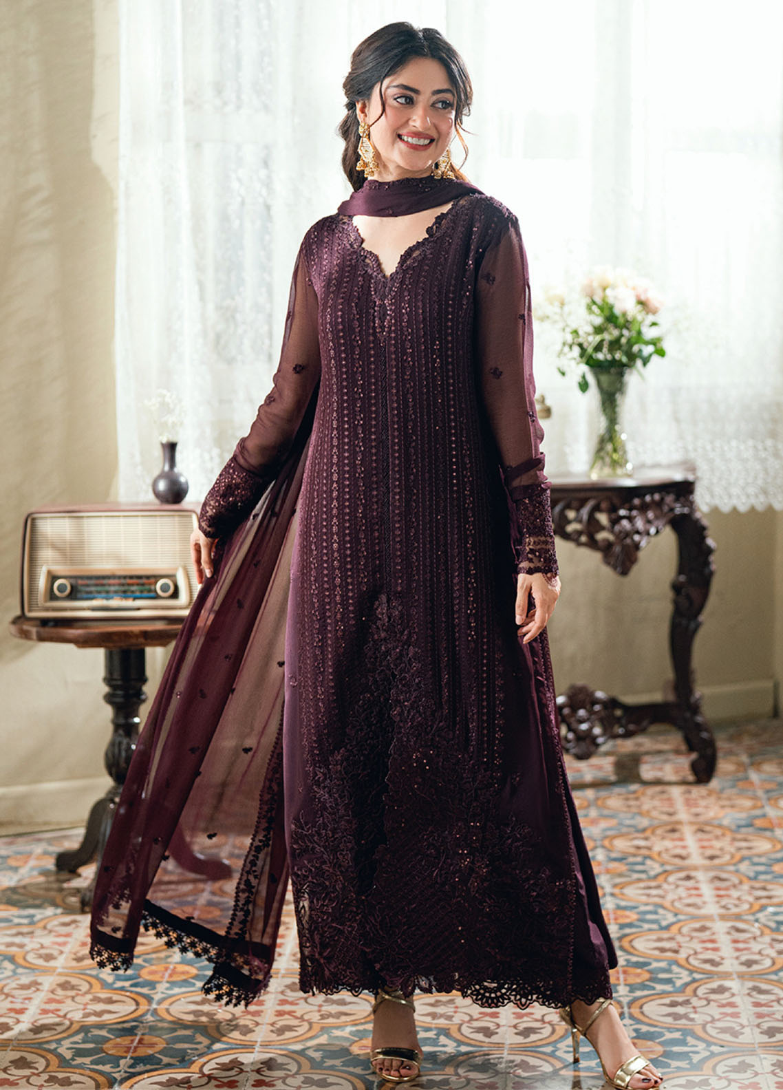 Eid Ensembles By Azure Embroidered Chiffon 4 Piece Unstitched Suit AZU26EE D-NECTAR ROUGE Eid Ensembles By Azure Embroidered Chiffon 4 Piece Unstitched Suit AZU26EE D-NECTAR ROUGE