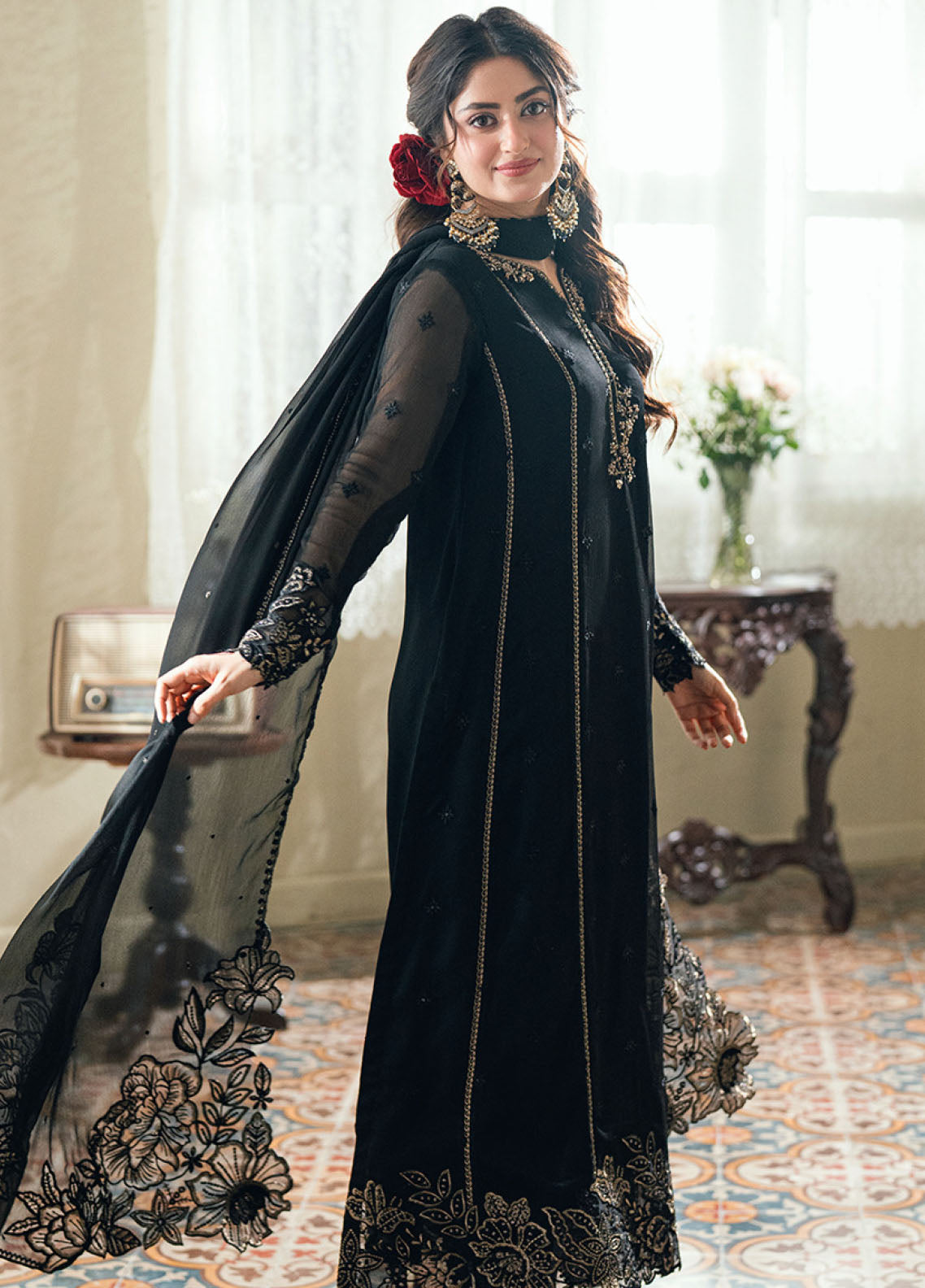 Eid Ensembles By Azure Embroidered Chiffon 4 Piece Unstitched Suit AZU26EE D-NIGHTINGALE Eid Ensembles By Azure Embroidered Chiffon 4 Piece Unstitched Suit AZU26EE D-NIGHTINGALE
