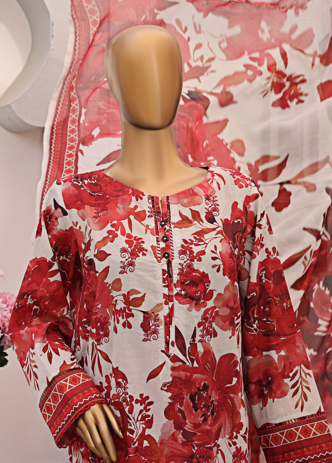 Eid Festive By HZ Textile Embroidered Lawn 3 Piece Unstitched Suit HZ25F EF-1007 Eid Festive By HZ Textile Embroidered Lawn 3 Piece Unstitched Suit HZ25F EF-1007