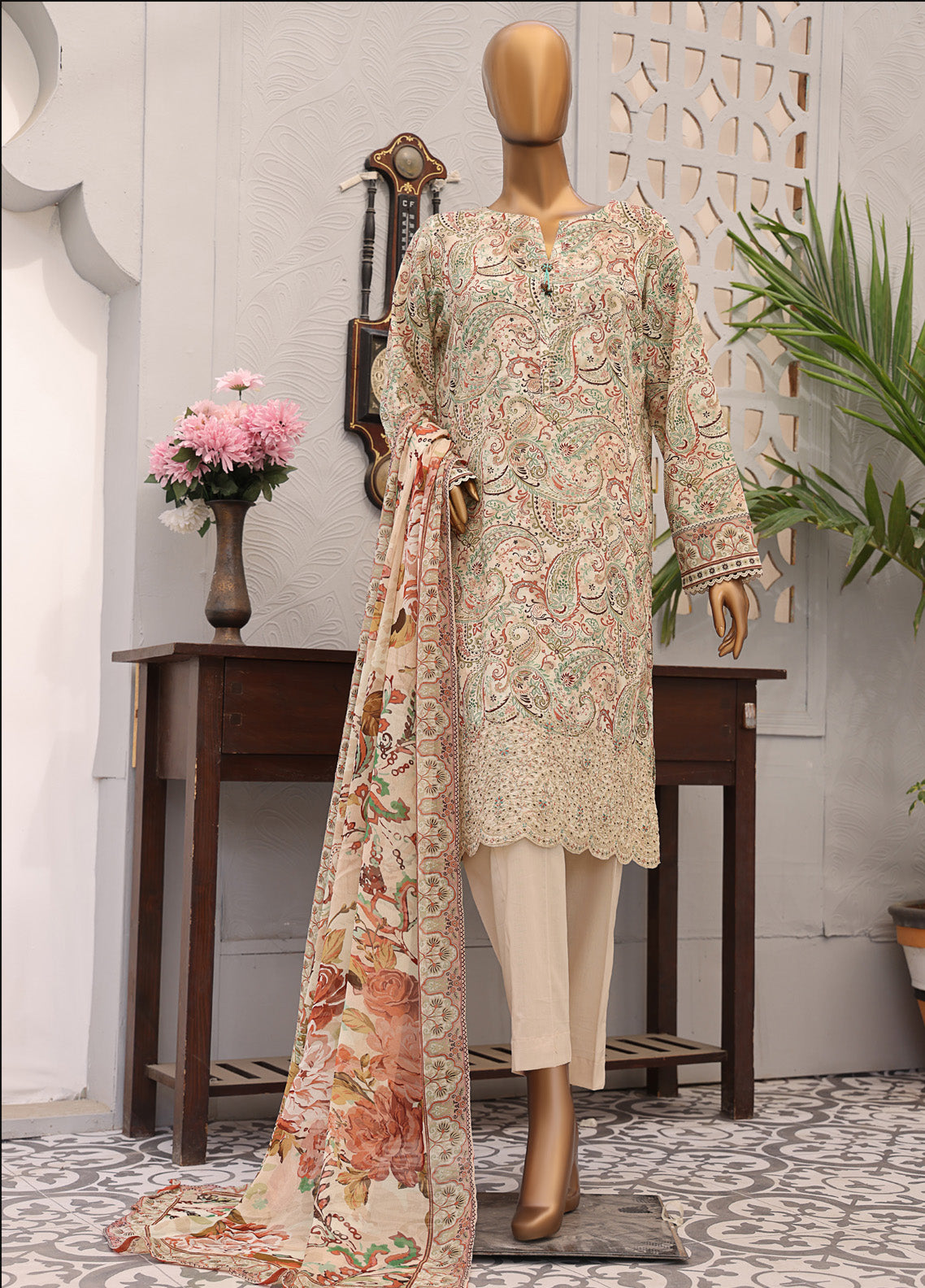Eid Festive By HZ Textile Embroidered Lawn 3 Piece Unstitched Suit HZ25F EF-1008 Eid Festive By HZ Textile Embroidered Lawn 3 Piece Unstitched Suit HZ25F EF-1008