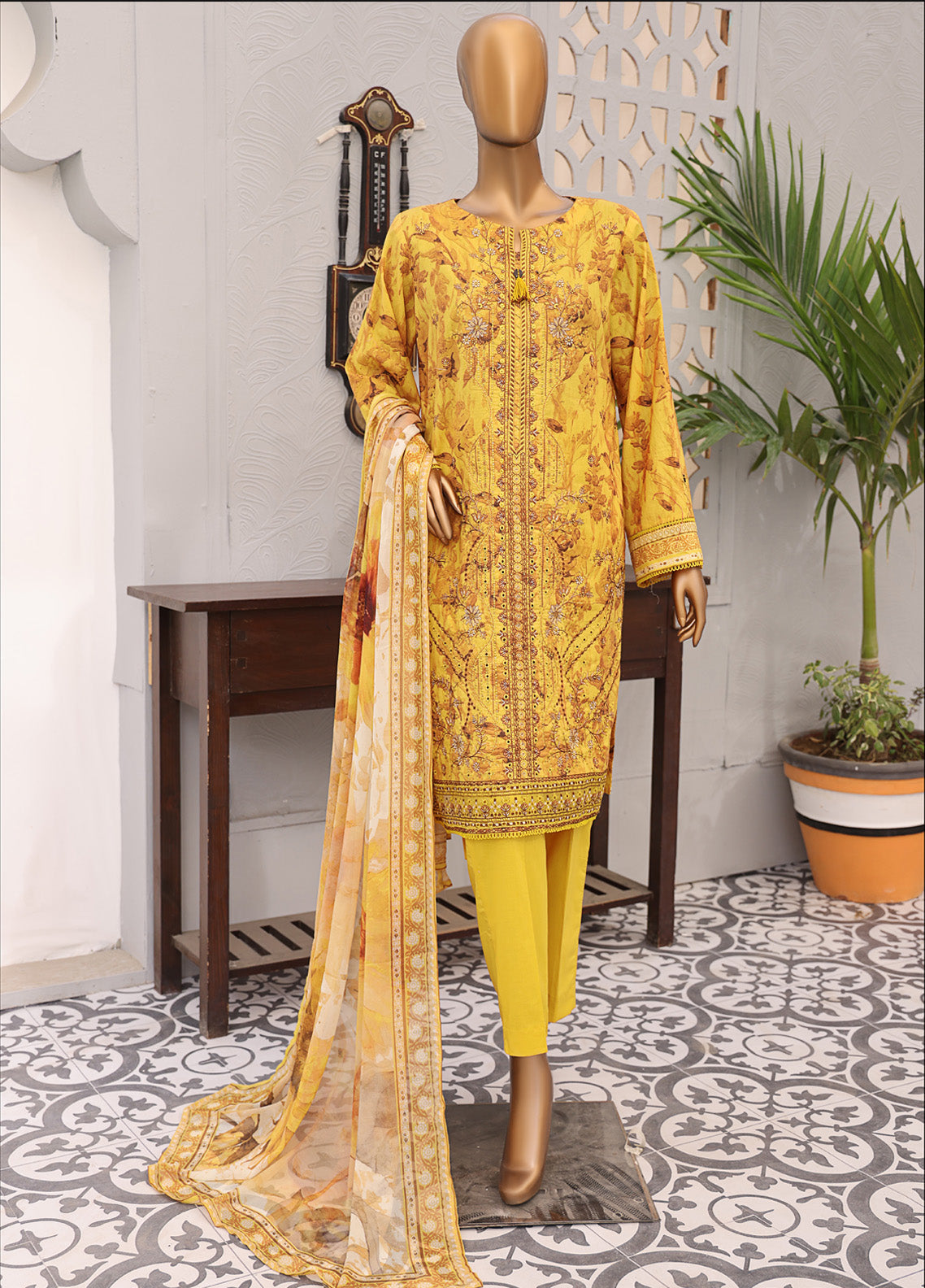 Eid Festive By HZ Textile Embroidered Lawn 3 Piece Unstitched Suit HZ25F EF-1009 Eid Festive By HZ Textile Embroidered Lawn 3 Piece Unstitched Suit HZ25F EF-1009