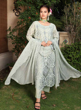 Eid Mubarak By Schick Luxury Embroidered Lawn 4 Piece Unstitched Suit SDH24EM LEL-01