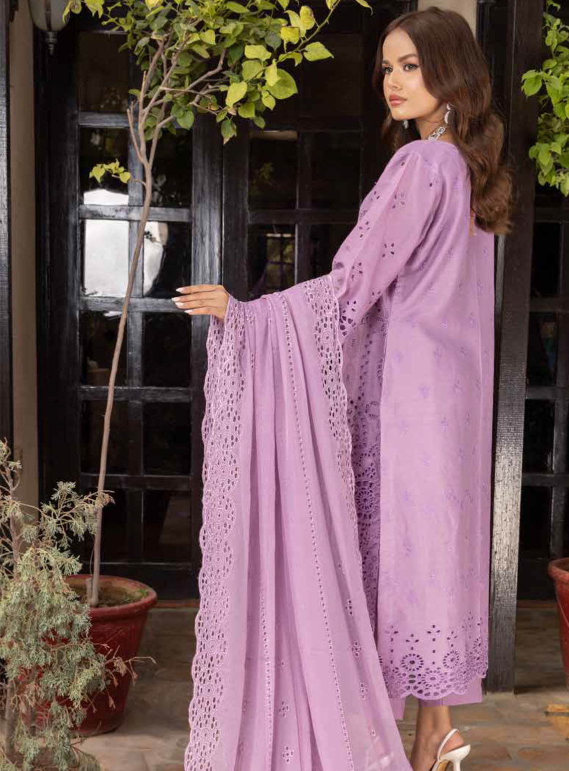 Eid Mubarak By Schick Luxury Embroidered Lawn 4 Piece Unstitched Suit SDH24EM LEL-08 Eid Mubarak By Schick Luxury Embroidered Lawn 4 Piece Unstitched Suit SDH24EM LEL-08