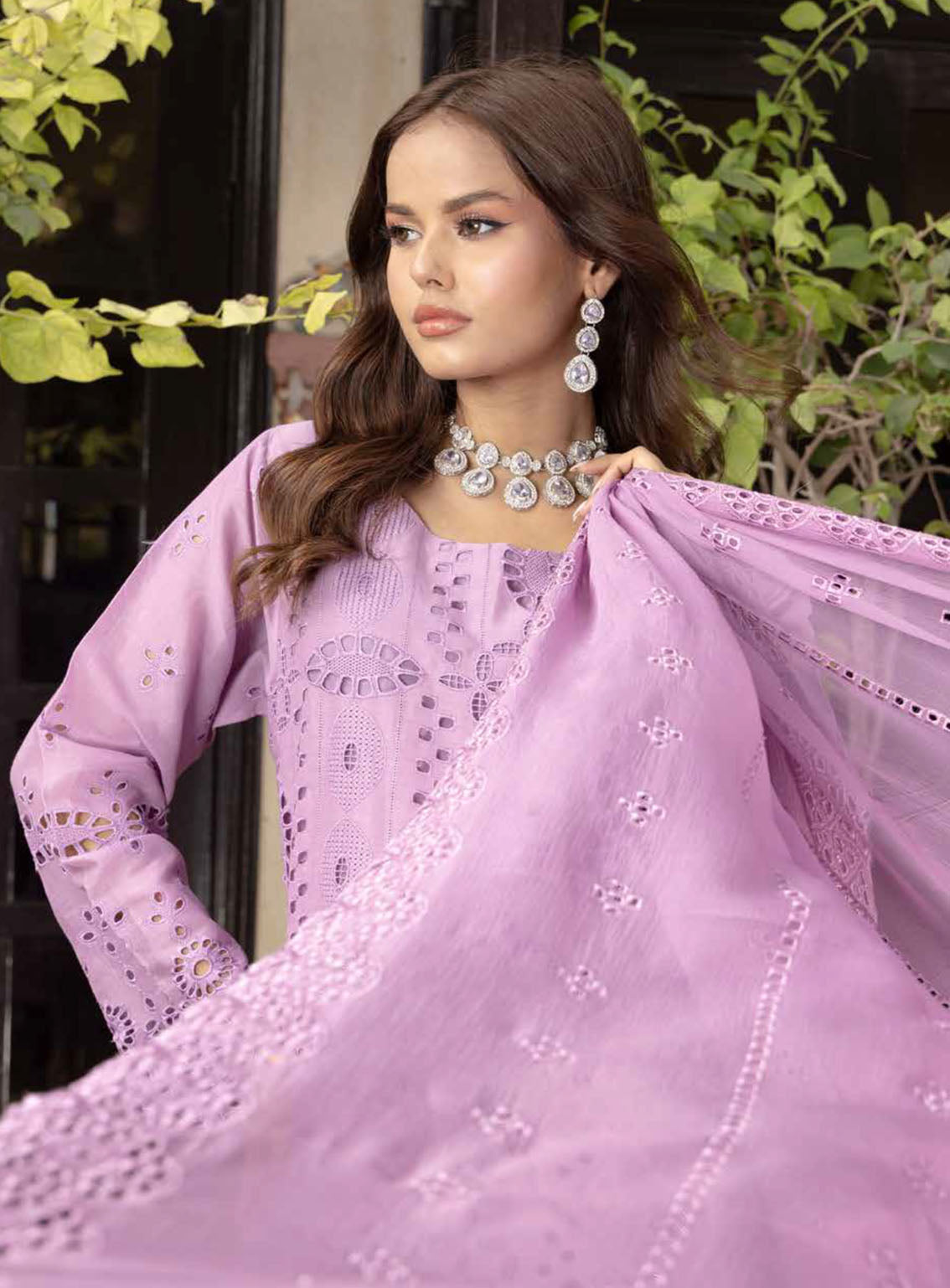 Eid Mubarak By Schick Luxury Embroidered Lawn 4 Piece Unstitched Suit SDH24EM LEL-08 Eid Mubarak By Schick Luxury Embroidered Lawn 4 Piece Unstitched Suit SDH24EM LEL-08
