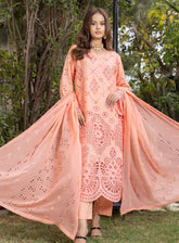 Eid Mubarak By Schick Luxury Embroidered Lawn 4 Piece Unstitched Suit SDH24EM LEL-09