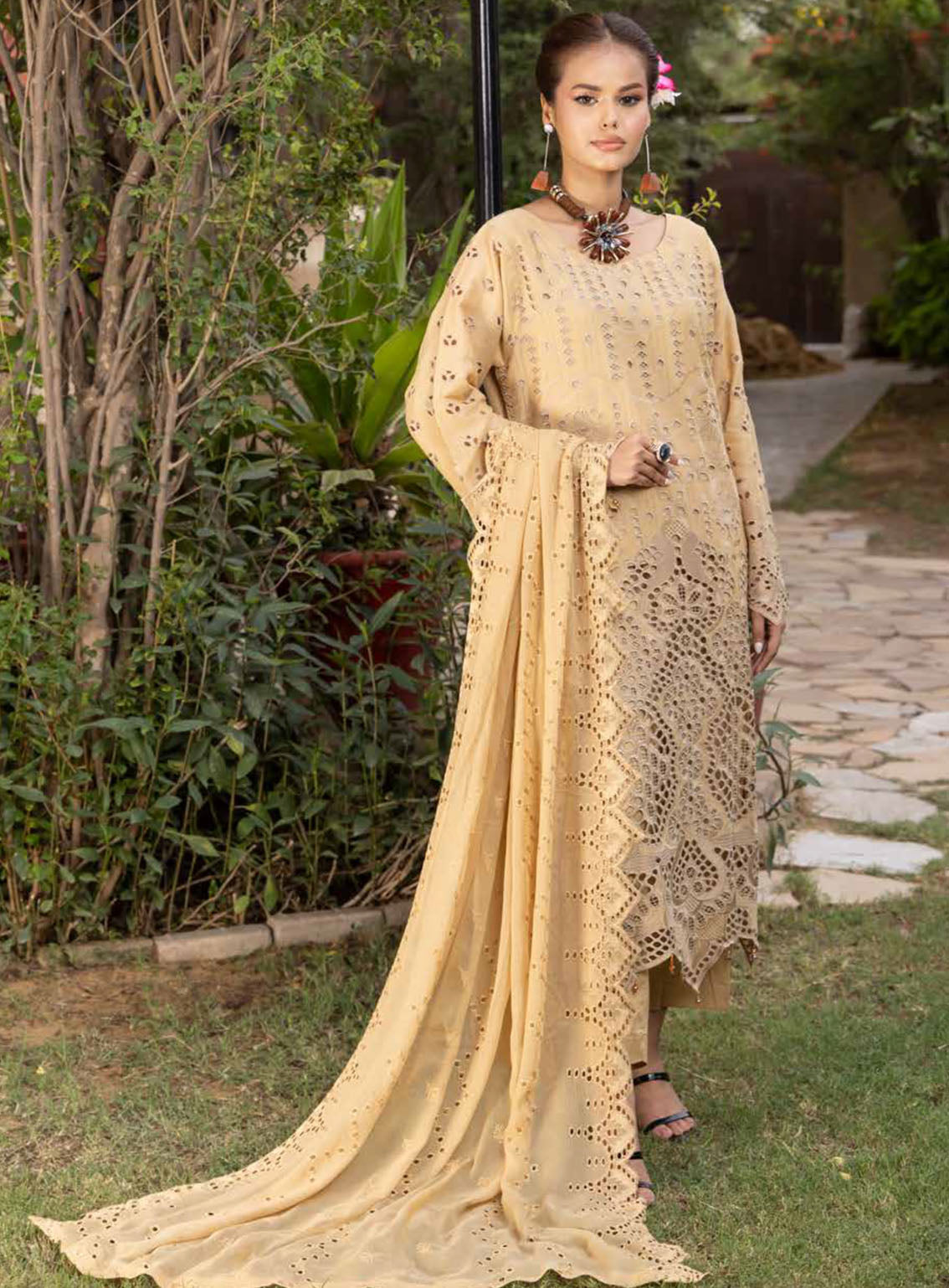 Eid Mubarak By Schick Luxury Embroidered Lawn 4 Piece Unstitched Suit SDH24EM LEL-10 Eid Mubarak By Schick Luxury Embroidered Lawn 4 Piece Unstitched Suit SDH24EM LEL-10