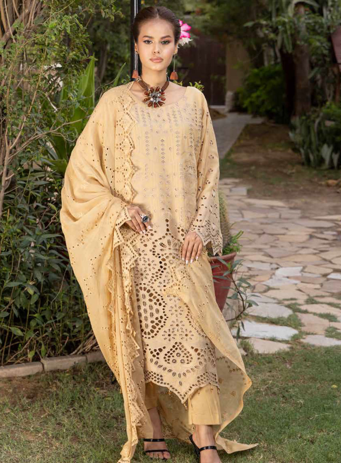 Eid Mubarak By Schick Luxury Embroidered Lawn 4 Piece Unstitched Suit SDH24EM LEL-10 Eid Mubarak By Schick Luxury Embroidered Lawn 4 Piece Unstitched Suit SDH24EM LEL-10