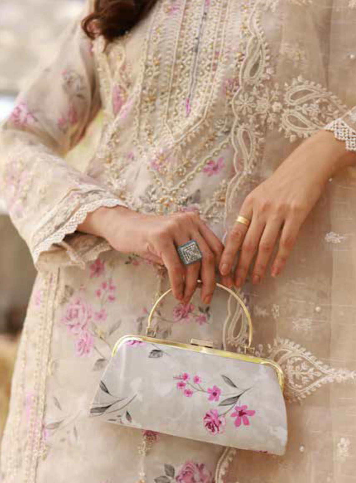 Elaf By Schick Luxury Embroidered Organza 3 Piece Semi Stitched Suit SDH24E LEO-03 Elaf By Schick Luxury Embroidered Organza 3 Piece Semi Stitched Suit SDH24E LEO-03