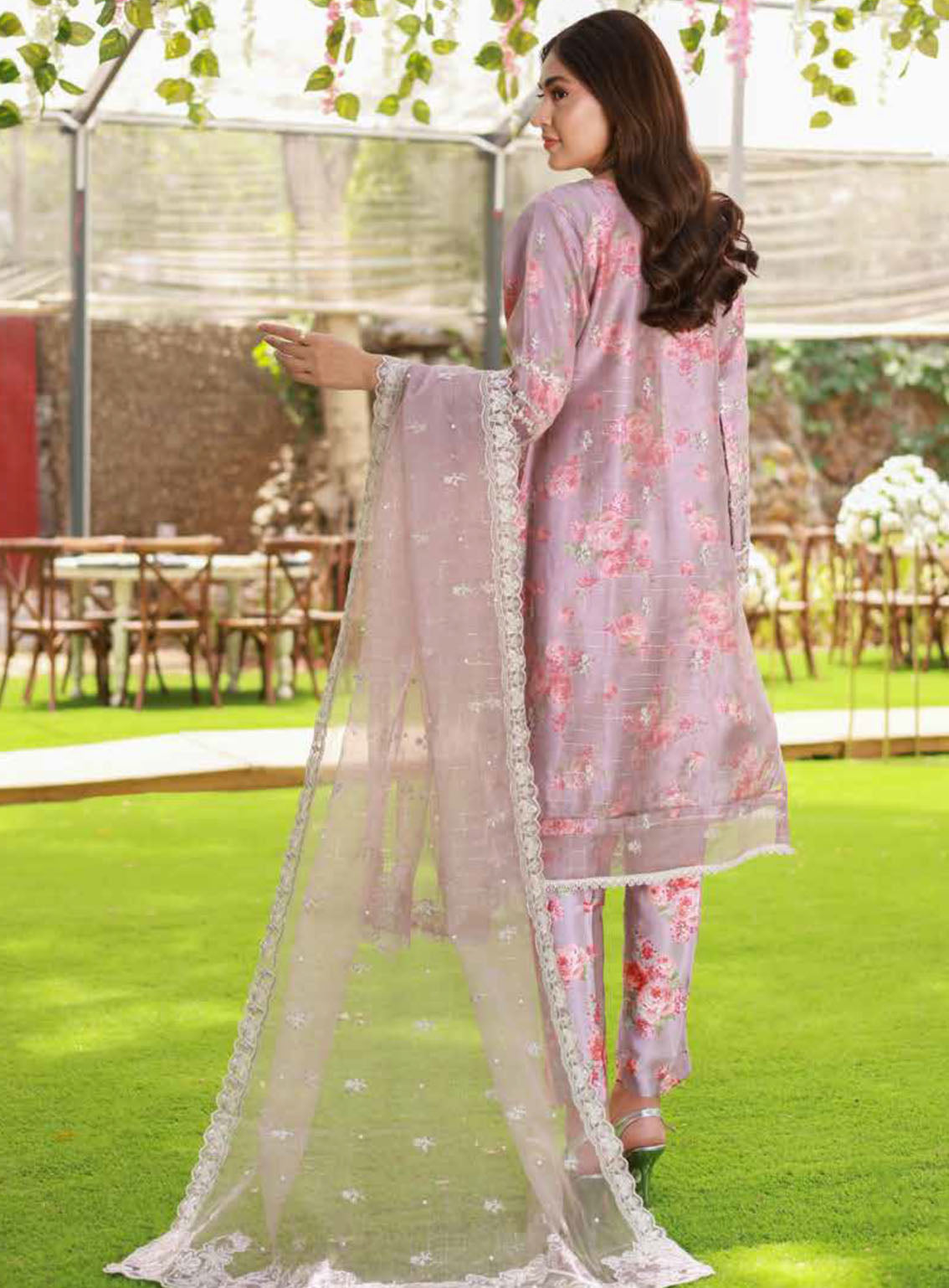 Elaf By Schick Luxury Embroidered Organza 3 Piece Semi Stitched Suit SDH24E LEO-05 Elaf By Schick Luxury Embroidered Organza 3 Piece Semi Stitched Suit SDH24E LEO-05