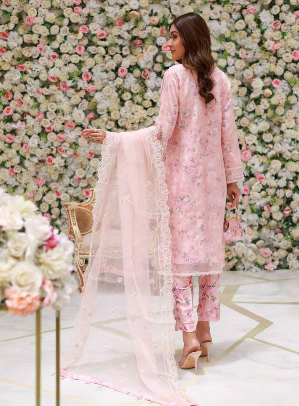 Elaf By Schick Luxury Embroidered Organza 3 Piece Semi Stitched Suit SDH24E LEO-06 Elaf By Schick Luxury Embroidered Organza 3 Piece Semi Stitched Suit SDH24E LEO-06