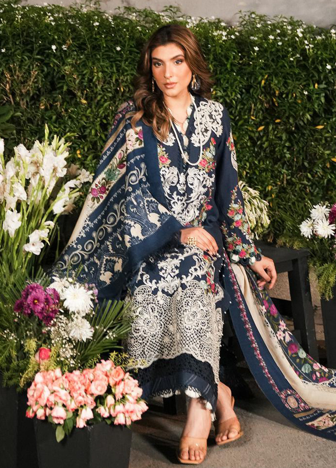 Elaf Embroidered Karandi 3 Piece Unstitched Suit EL24PW 6B MOONLIT PROMISES Elaf Embroidered Karandi 3 Piece Unstitched Suit EL24PW 6B MOONLIT PROMISES