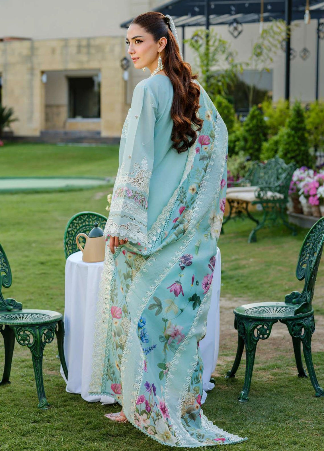 Elaf Embroidered Lawn 3 Piece Unstitched Suit EF25LV2 D-ELH-2B ZOYA Elaf Embroidered Lawn 3 Piece Unstitched Suit EF25LV2 D-ELH-2B ZOYA