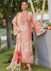 Elaf Embroidered Lawn 3 Piece Unstitched Suit EF25LV2 D-ELH-5A AUTUMN DREAM