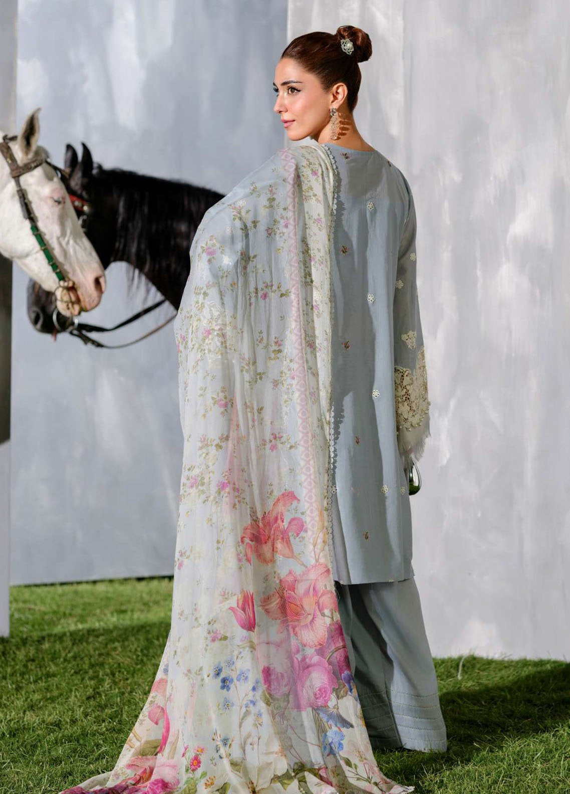 Elaf Embroidered Lawn 3 Piece Unstitched Suit EF25LV2 D-ELH-7B ISSABEL Elaf Embroidered Lawn 3 Piece Unstitched Suit EF25LV2 D-ELH-7B ISSABEL